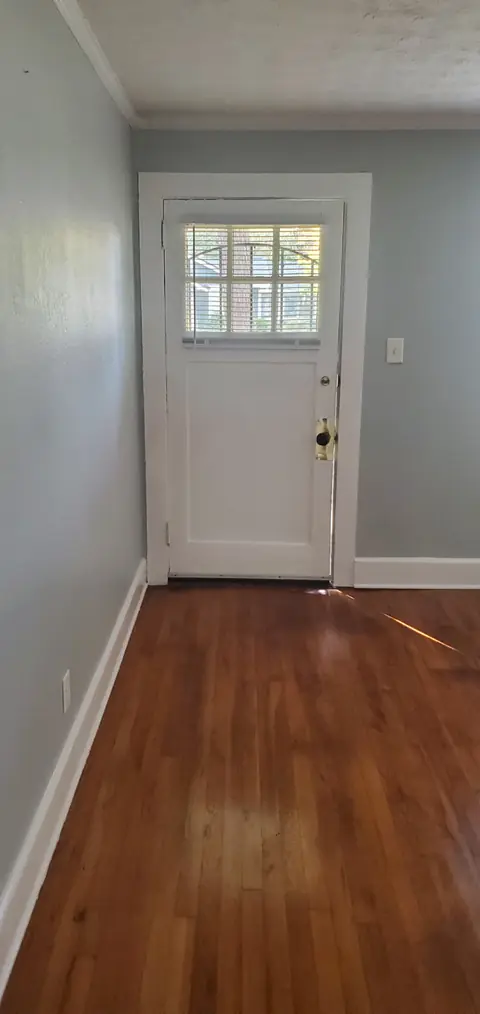 Entry hall with hardwood floors